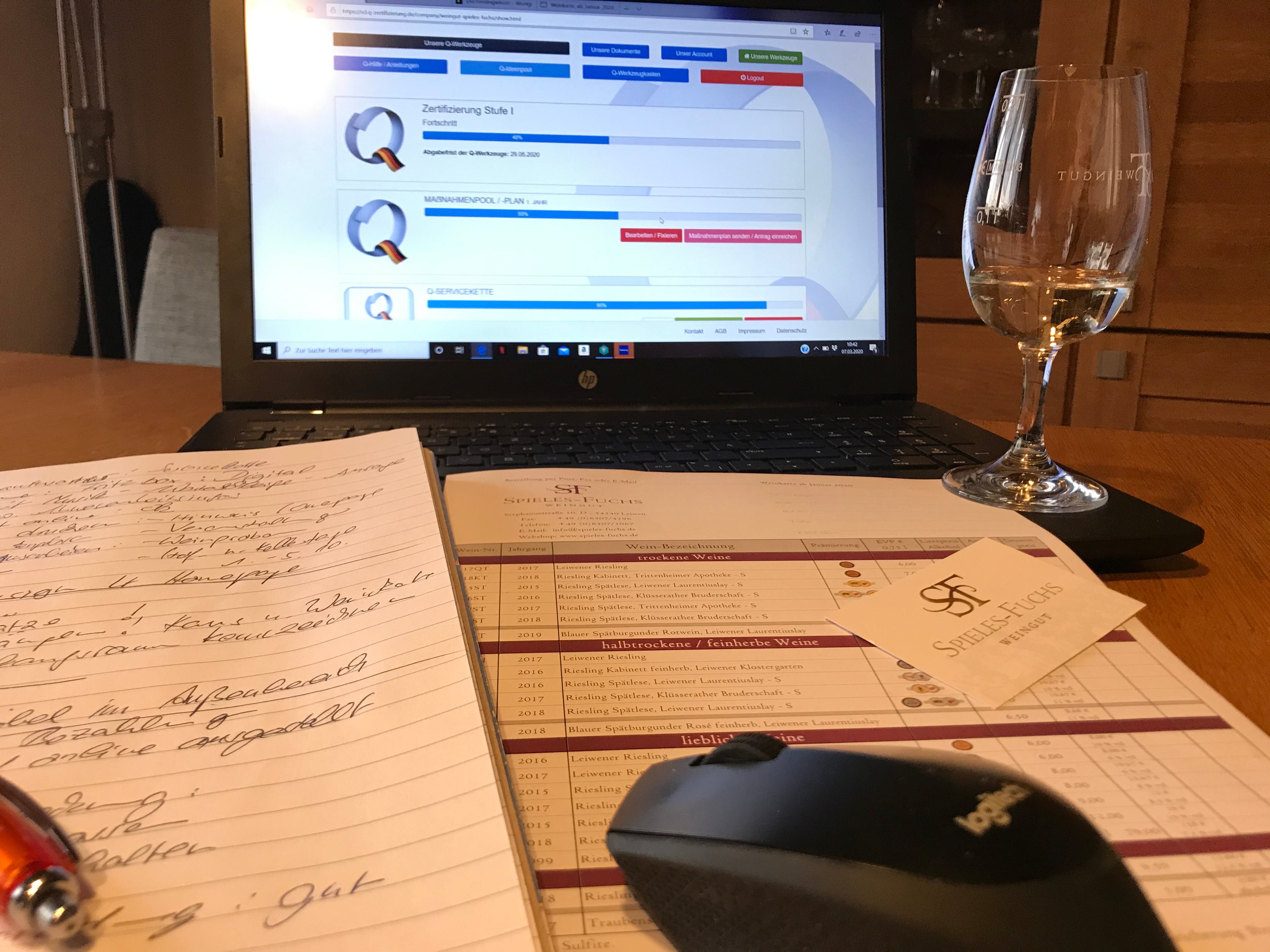 Die Rieslingwinzer auf dem Weg zur ServiceQ-Zertifizerung