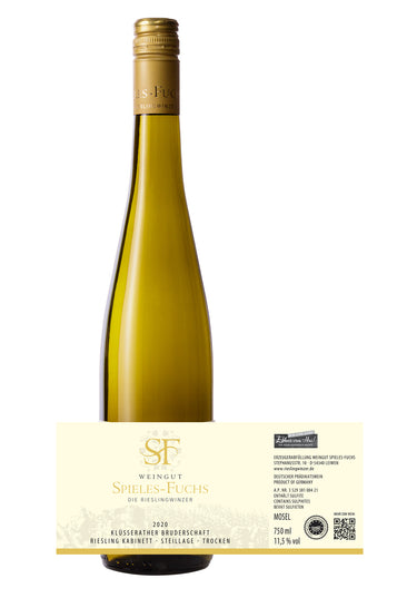 Riesling Kabinett trocken aus der Klüsserather Bruderschaft aus 2020 (75cl)