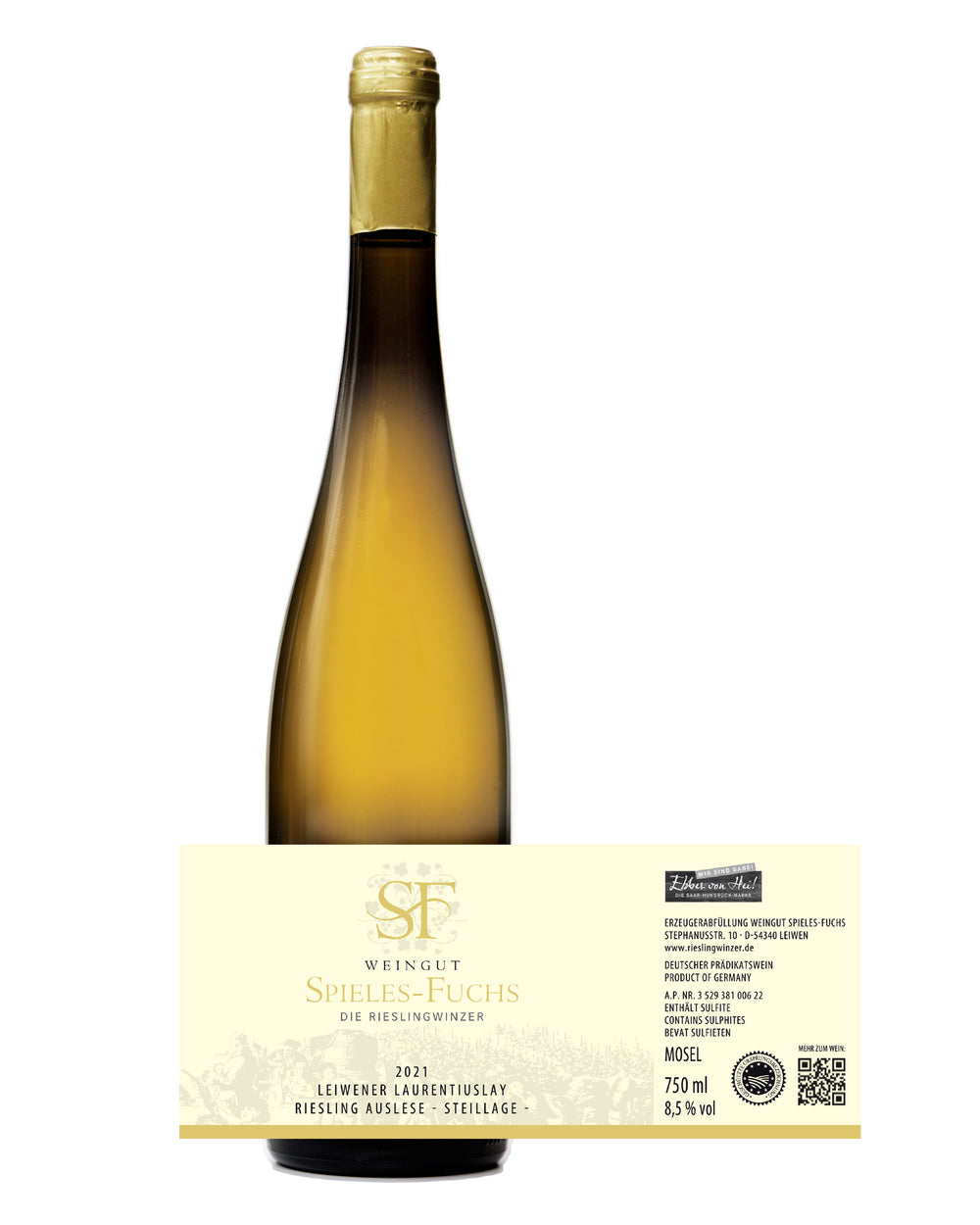 Riesling Auslese der Leiwener Laurentiuslay aus 2021 (75cl)