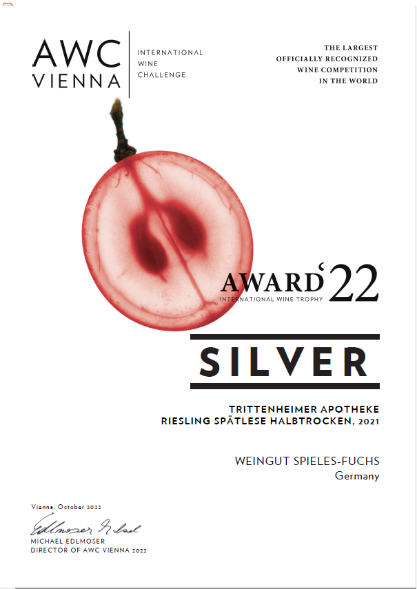 Riesling Spätlese halbtrocken der Trittenheimer Apotheke aus 2021 (75cl)