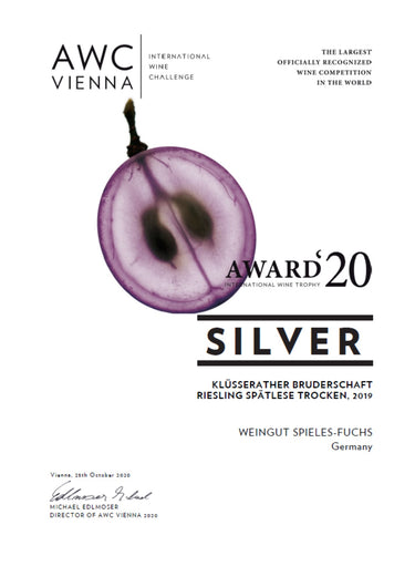 Riesling Spätlese trocken aus der Klüsserather Bruderschaft aus 2019 (75cl)