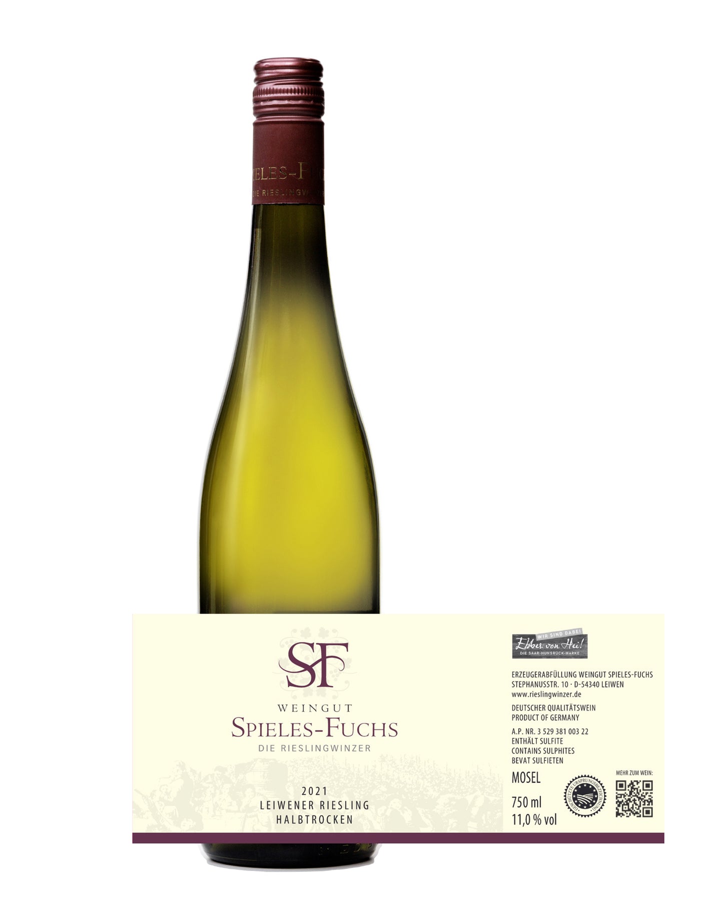 Leiwener Riesling halbtrocken aus 2021 (75cl)